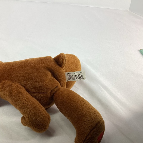 San Francisco Plush Souvenir Teddy Bear Bean Bag Brown Stuffed Animal Heart - Picture 6 of 8